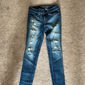 AE Jeans. Ripped jeans. Lightly worn. Smoke free home.